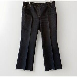 Escada Dark Wash Flare Jeans Sz 46 (40x30) Premium Denim $450